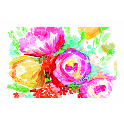 Aquarelle de fleurs vives 3