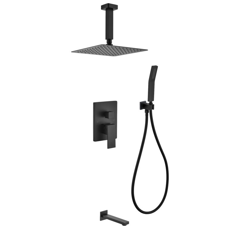 Aqua Piazza Complete Shower System with Rough in-Valve, 8