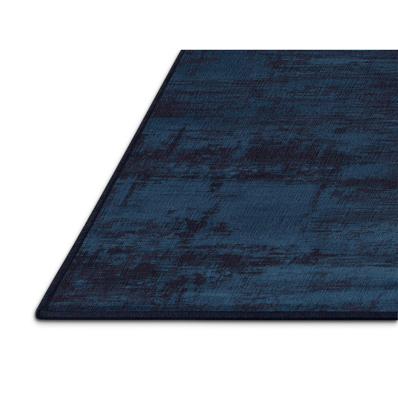 Tapis abstrait gris lavable à la machine, Rond 5 pi