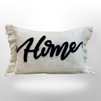 Ls Walden Slub Cotton Tuffted Thank You Pillow
