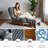Lounge Chair with Ottoman,Adjustable Backrest Tufted Accent Chair with Footrest Set-839049804