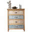 Commode 4 tiroirs, coffre de rangement rustique pour chambre à coucher, salon