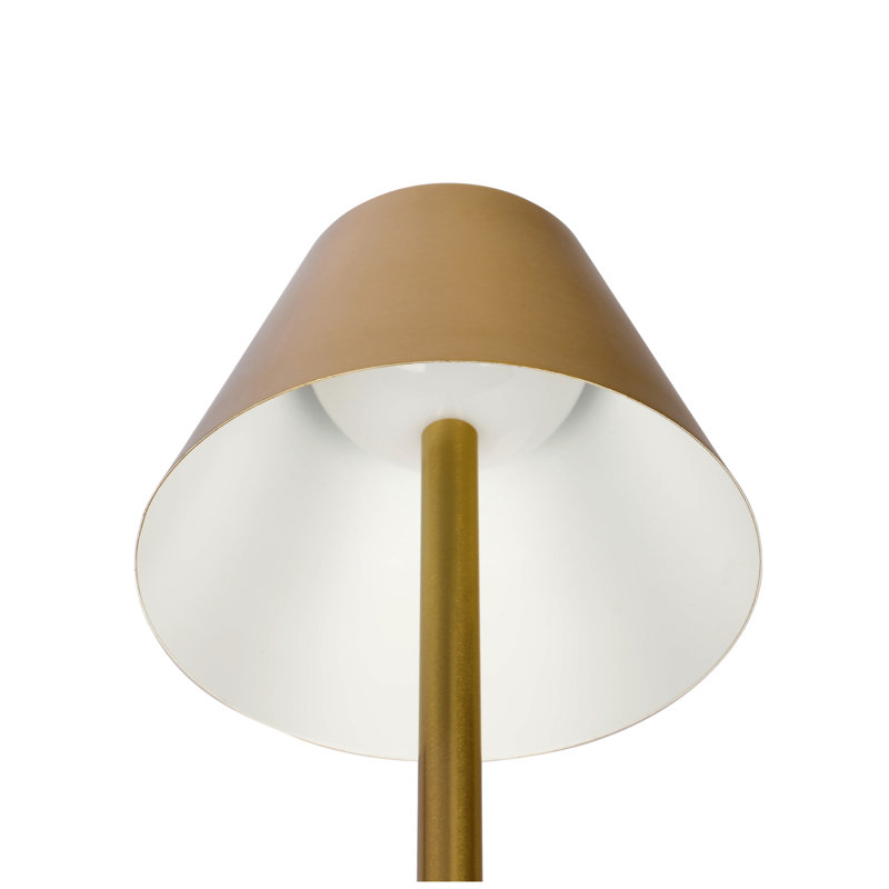 Lampe de table à DEL rechargeable Elegance, Doré, Laiton antique