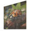 Adventurous Red Ladybug III - Ladybug On Wood Print-476009330