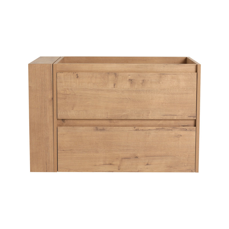30" Wall Mounting Bathroom Vanity, Imitative Oak