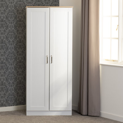 Henryville 2 Door Manufactured Wood Wardrobe