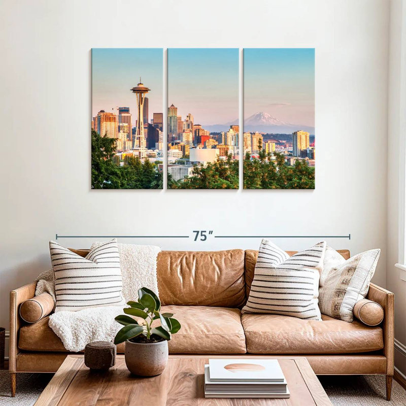Paysage urbain Sirci Seattle, H 36 po x l 57 po