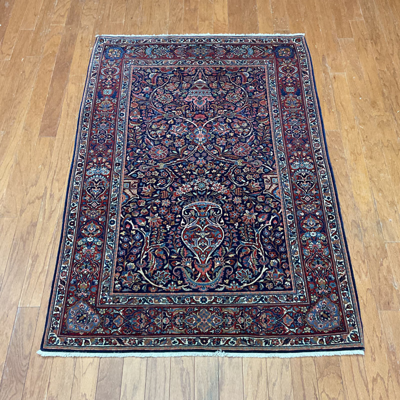 Tapis en laine antique Kashan