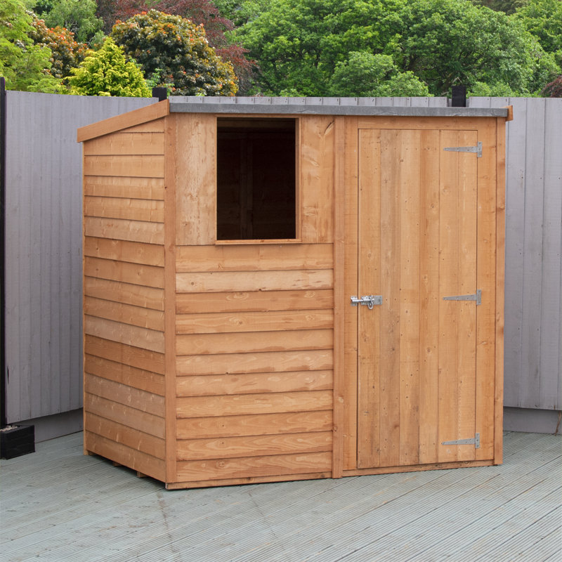 Overlap 6 ft X 4 ft Garden Value Pent Shed