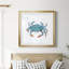 Crabe bleu pétillant - peinture encadrée-1388747233-1388747238