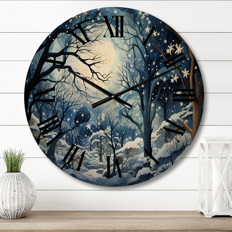 Horloge murale en bois massif Rimbert, Moyenne
