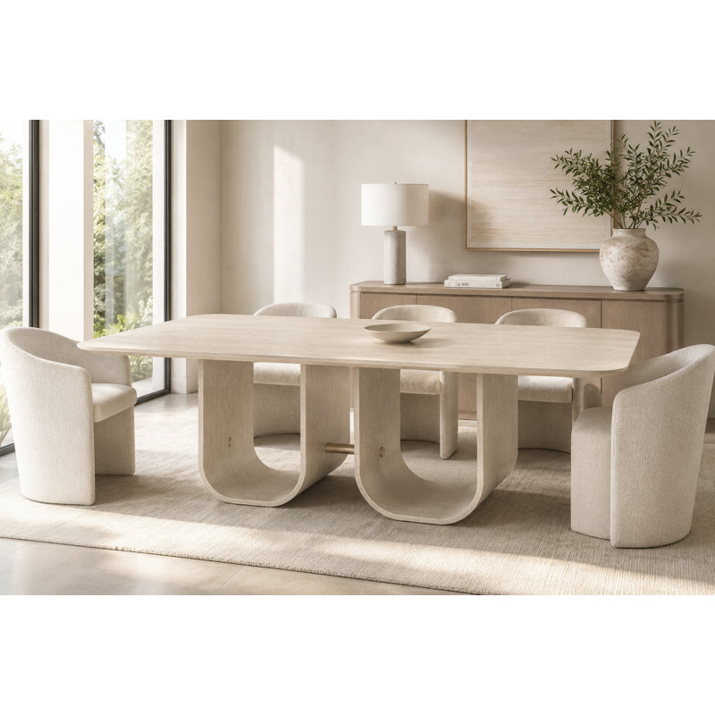Louise 86.5 Rectangular Dining Table
