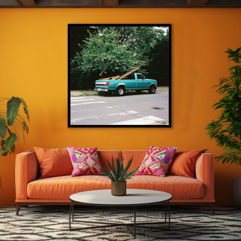 Good Good "Kensington Ford", art mural par Stanley Collins | Reproduction de photo encadrée - Carré, Blanc, H 30 po x l 30 po