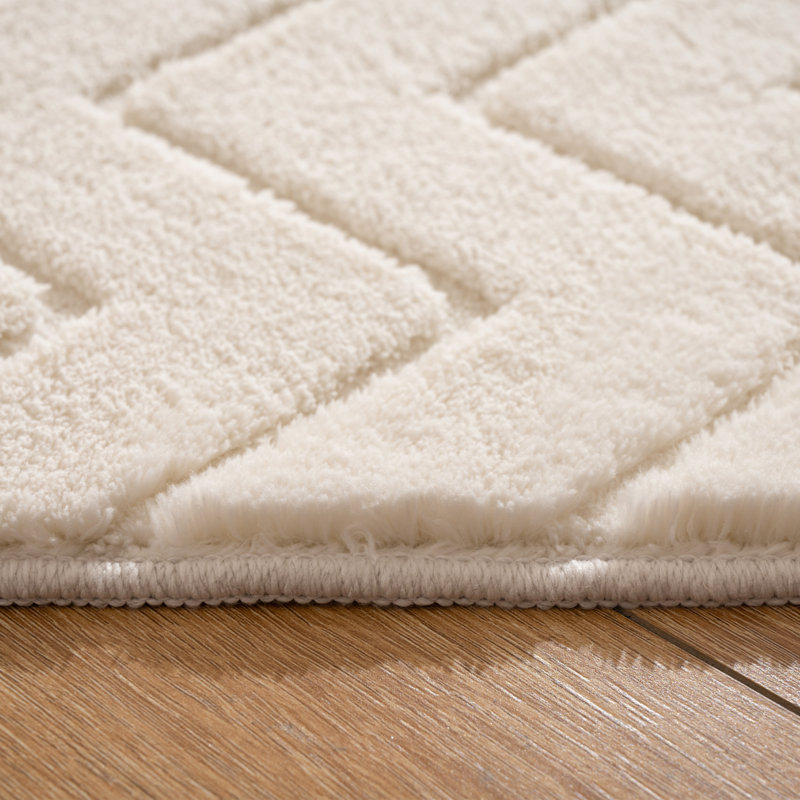 Machine Washable Geometric Shapes Area Rug - Soft Carpet With Non-slip Backing For Living Room, Bedroom, Office