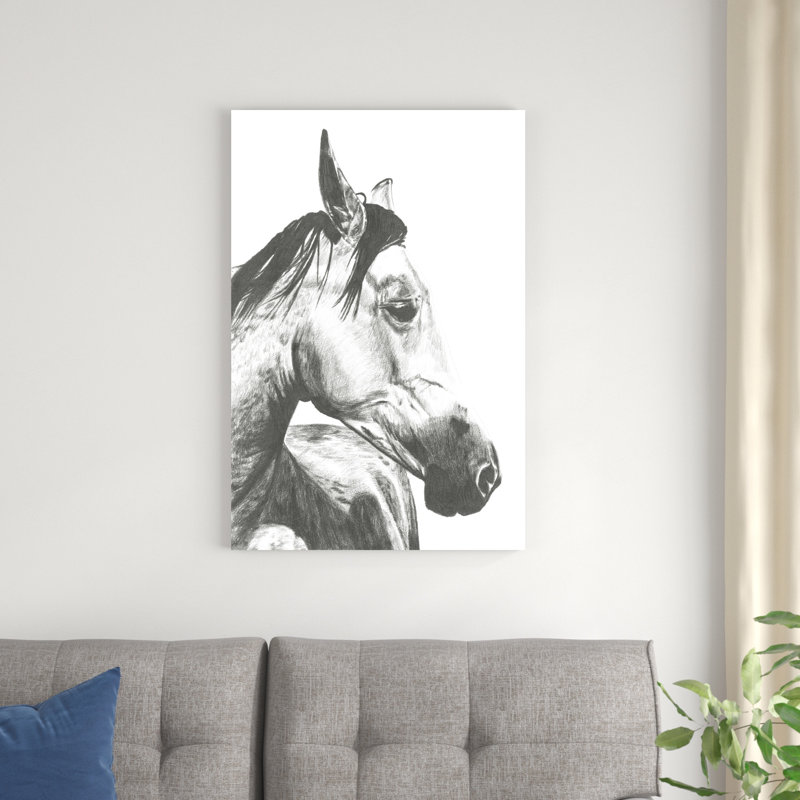Instantané de la faune: cheval II, H 36 po x l 24 po x P 1,25 po