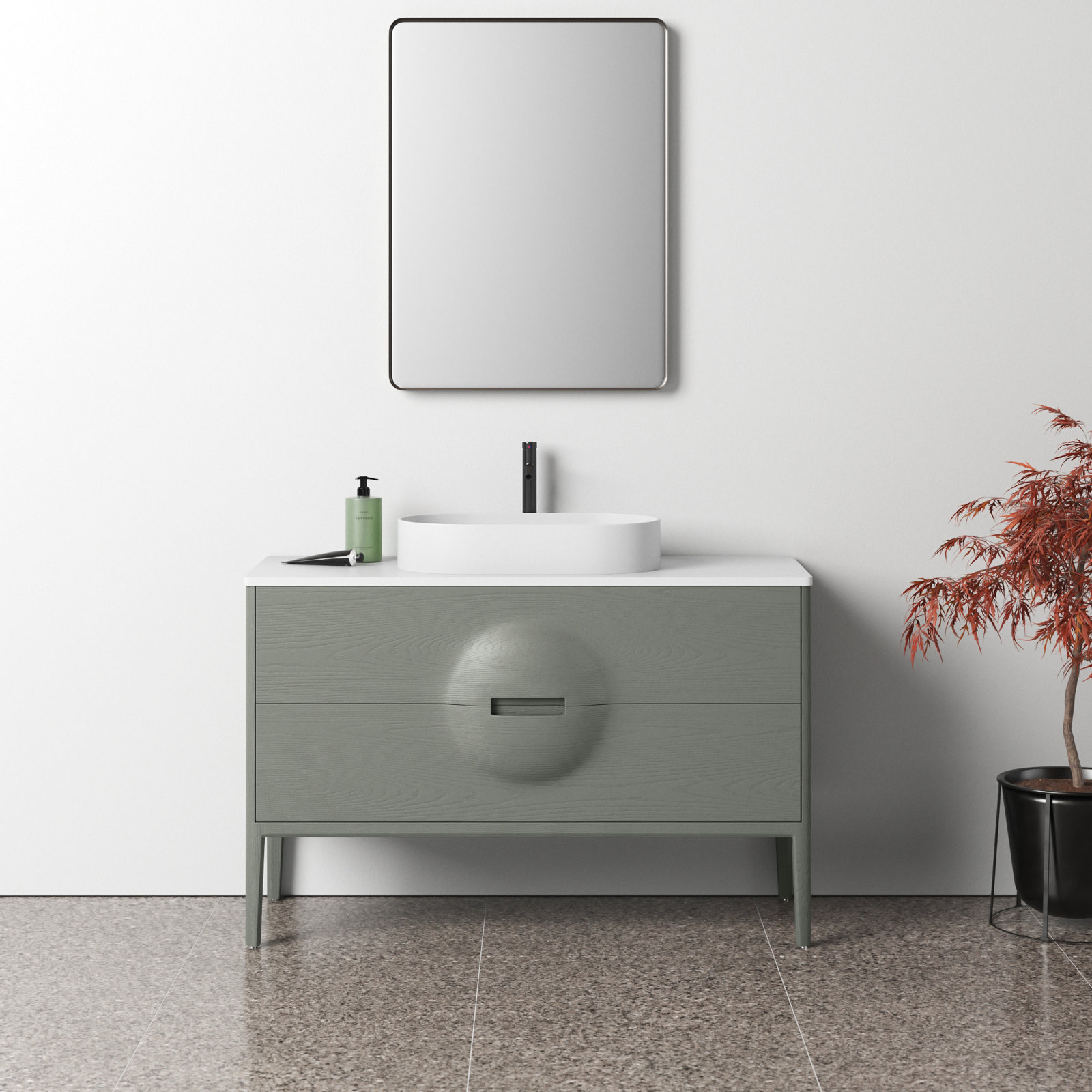 Colmar 48'' Single Bathroom Vanity, Olive Green