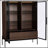 51.2'' Tall Lighted Display Cabinet With Tempered Glass Door, Metal Legs, LED Curio Cabinet, Modern Minimalist Style, For Living Room, Office, Study-844899632