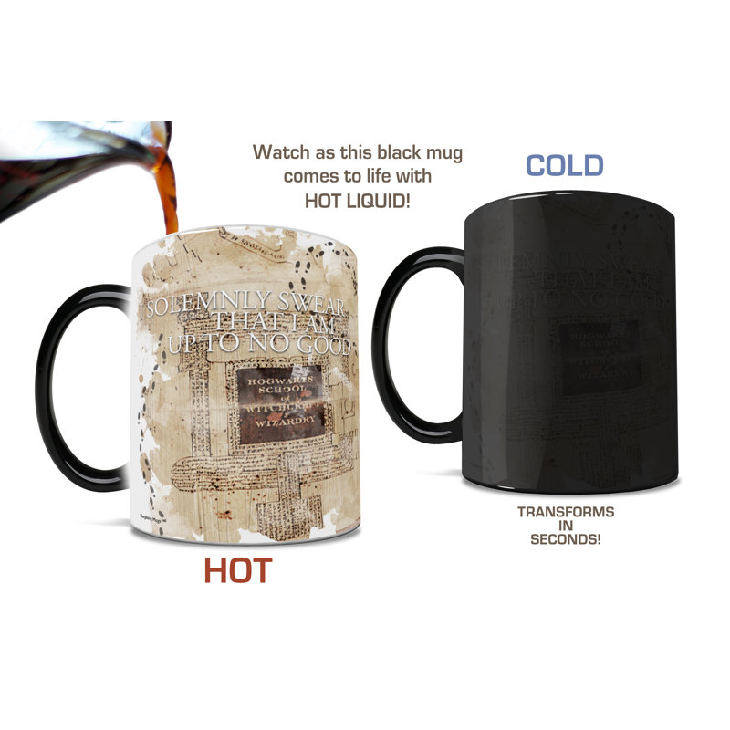 World of Harry Potter Marauder's Map Morphing Mugs Heat-Changing Drinkware - 11oz