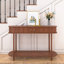Console 47 po avec portes tambour pour couloir, salon, noyer