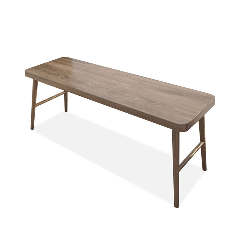 Light walnut Rectangular Solid Wood desk, 29.53" H x 62.99" W x 23.62" D