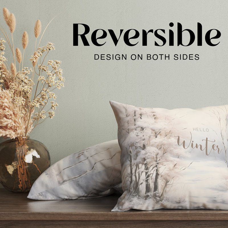Housse de coussin Hello Winter Holiday, H 16 po x l 16 po