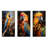 Blue And Yellow Golden Guardians - Parrot Metal Wall Decor Set Of 3-832643911