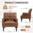 Annalese 28.5'' Wide Modern Leather Armchair-71856051