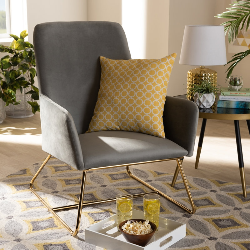 Kulan Upholstered Armchair, Gray