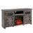 Grey Tv Stand With Fireplace, 58.95"w X 15.12"d 31.7"h, 3 Flame Brightness Options, Remote Style Entertainment Console Grey, For 65" Televisions, Made, Tidy Cable Setup