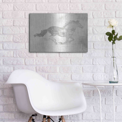  «Mustang Study Neutral» par Studio Mousseau, art mural en métal, 24 po x 16 po