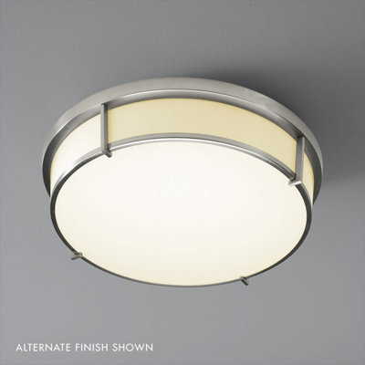 Plafonnier encastré à del simple 17 po 2 lumières Pang