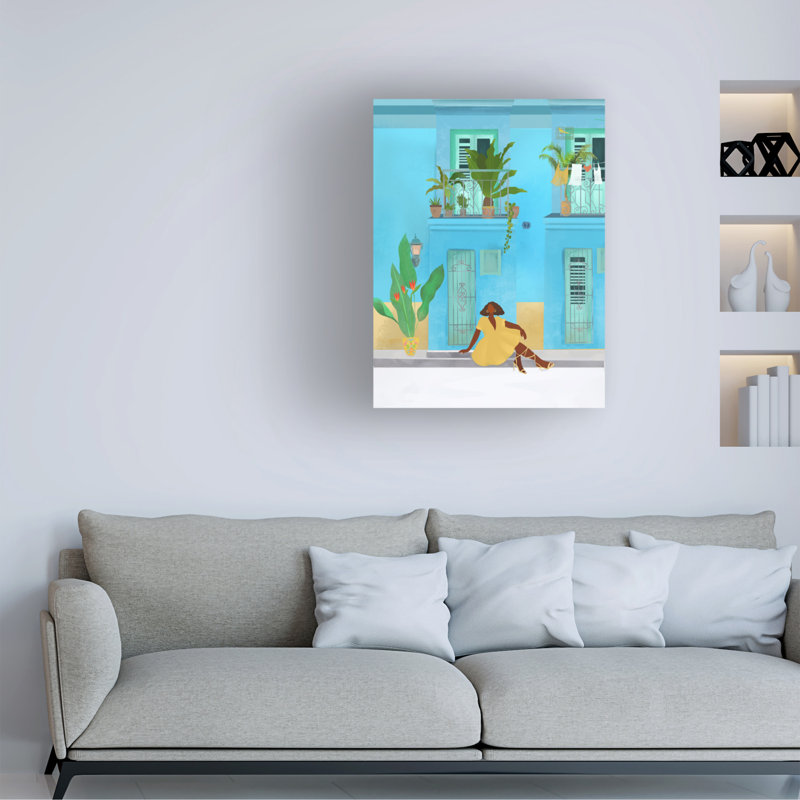 Bolologic cubain sur impression sur toile, H 19 po x l 14 po x P 2 po