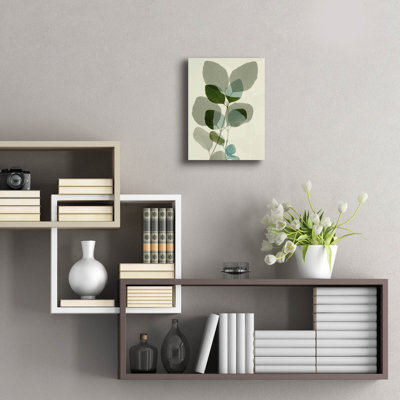 Art mural en verre Ebern Designs «Green Leaves 10» par Ian Winistanley