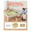 Table de jeu en bois pour enfants avec plateau réversible, ensemble multicolore 120 pièces et bac de rangement pliable pour 3 ans et plus