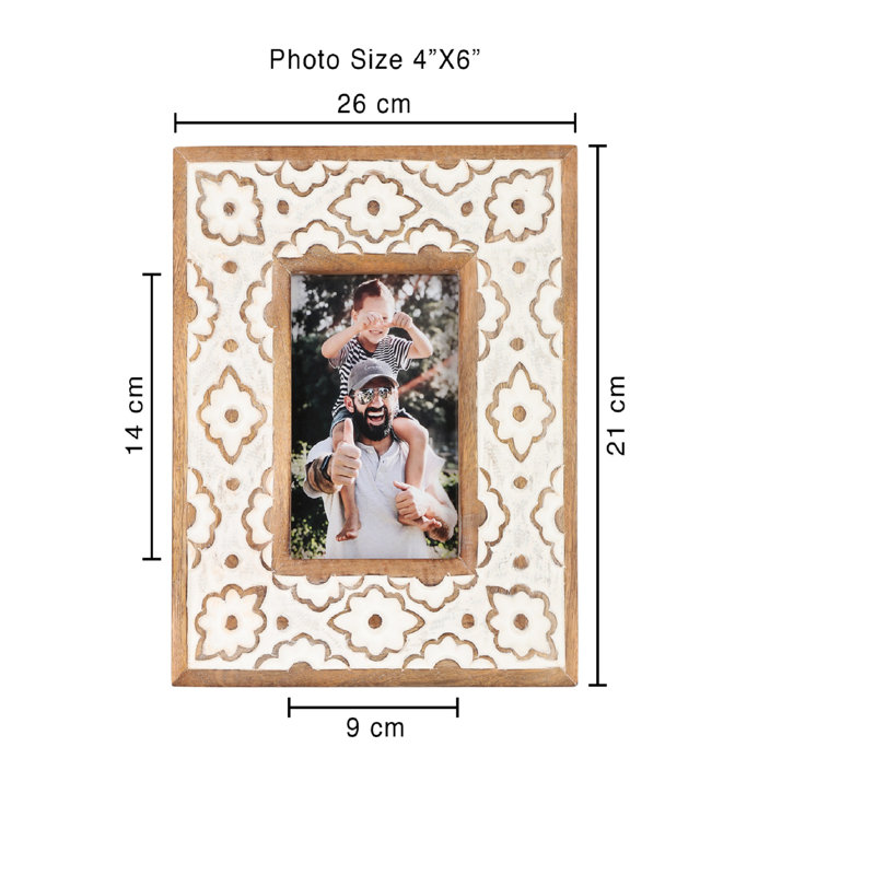 Irie Brown Wood Picture Frame, 6.69" x 8.66"