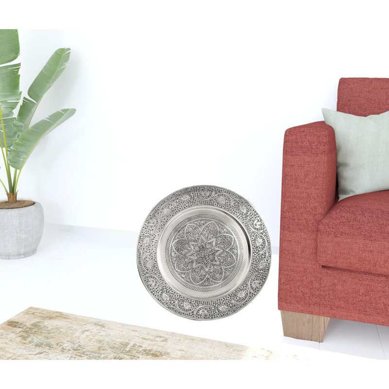 Moroccan Metal Tray Table