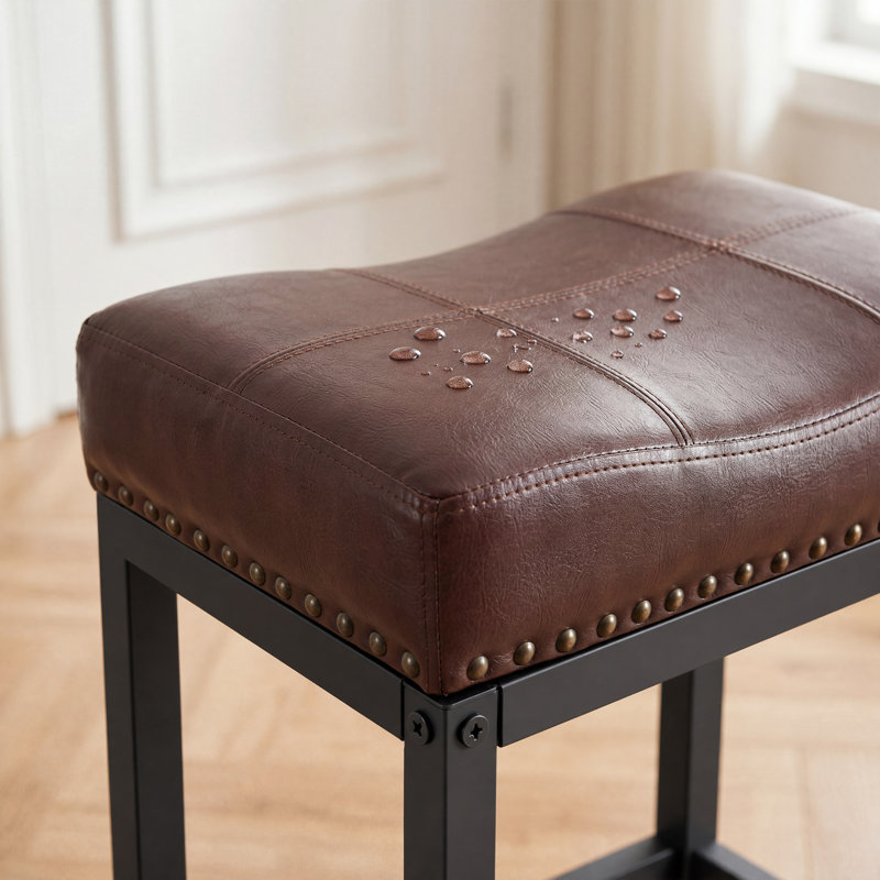 Tabouret de comptoir 24,21 po Michille, Brun / Noir