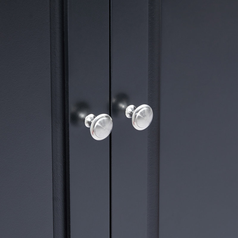 Armoire de rangement à 3 tiroirs Barnetta, Noir