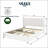 Patented  Patented 2-Drawers Storage Bed Queen Size Ivory Boucle Upholstered Platform Bed, Tufted Headboard,No Box Spring Needed