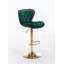Ensemble de 2 tabourets de bar réglables avec repose-pieds chromé et base pivotante-1059126476