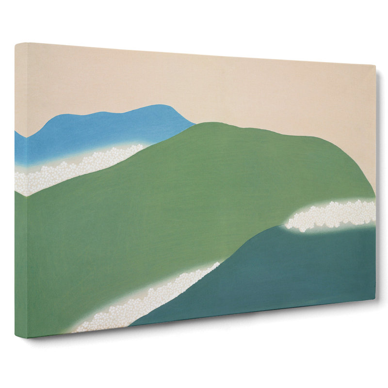 Green Mountains by Kamisaka Sekka - Wrapped Canvas, 50cm H x 76cm W x 3cm D
