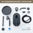 Vintage Racetrack Thermostatic Rainfall Shower System with Dual Showerheads & 3-Way Diverter