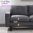 75" Modern  Linen 3 Seater Sofa with Deep Seat, Dark Gray-860513868