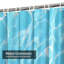 Rideau de douche abstrait bleu avec 12 crochets-1800051687