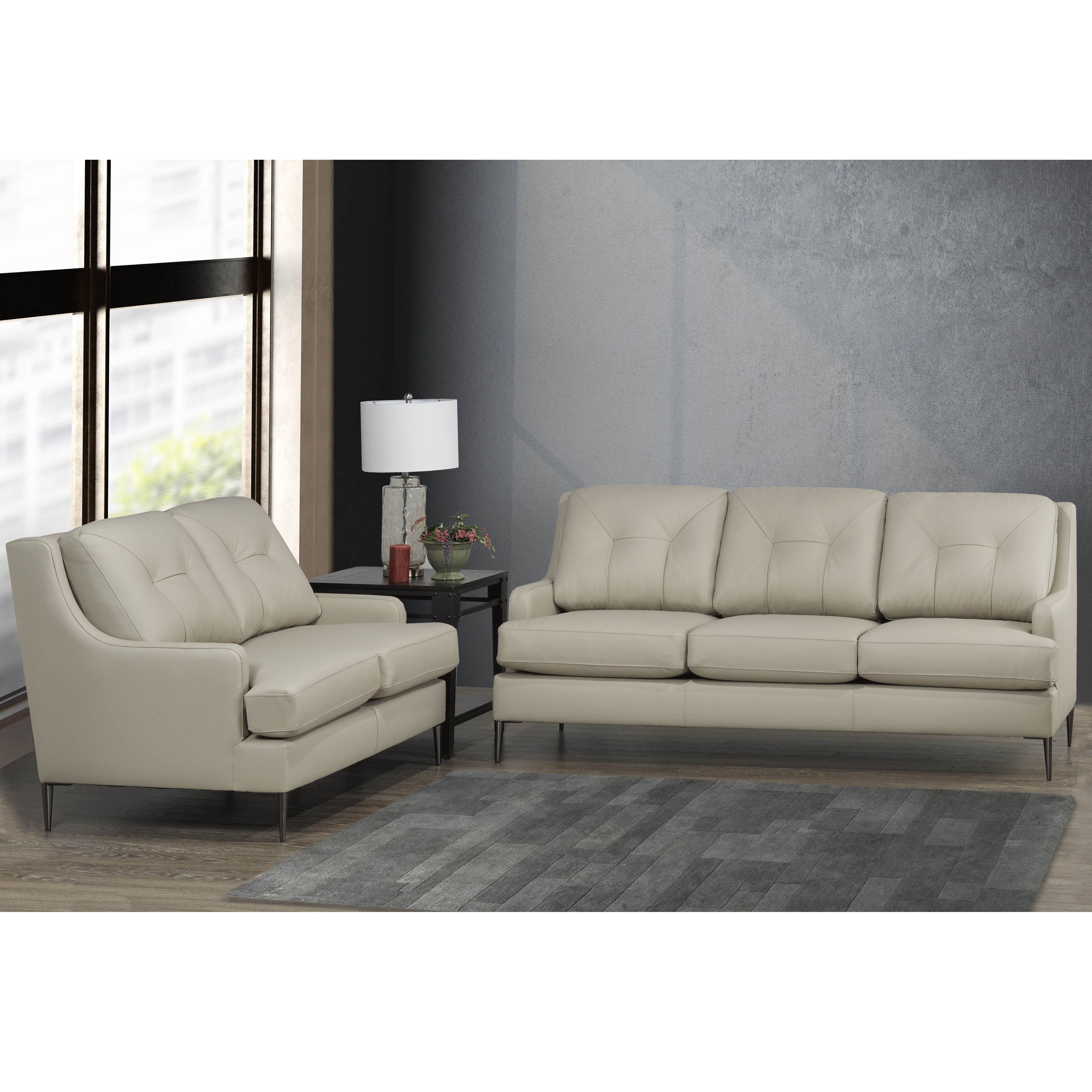 Latitude Run® Vecchio Leather Match Living Room Set Wayfair