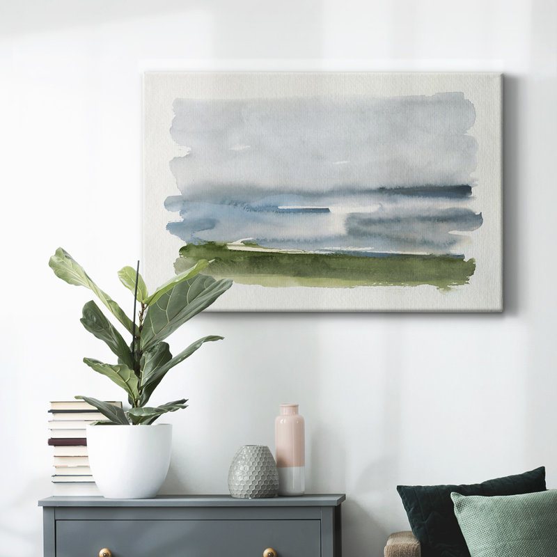 Coastline Splash II-Toile tendue avec châssis, H 40 po x l 60 po