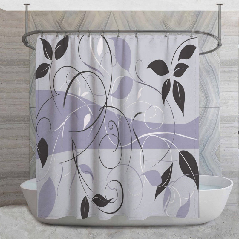 Rideau de douche Floral, H 73 po x l 70 po