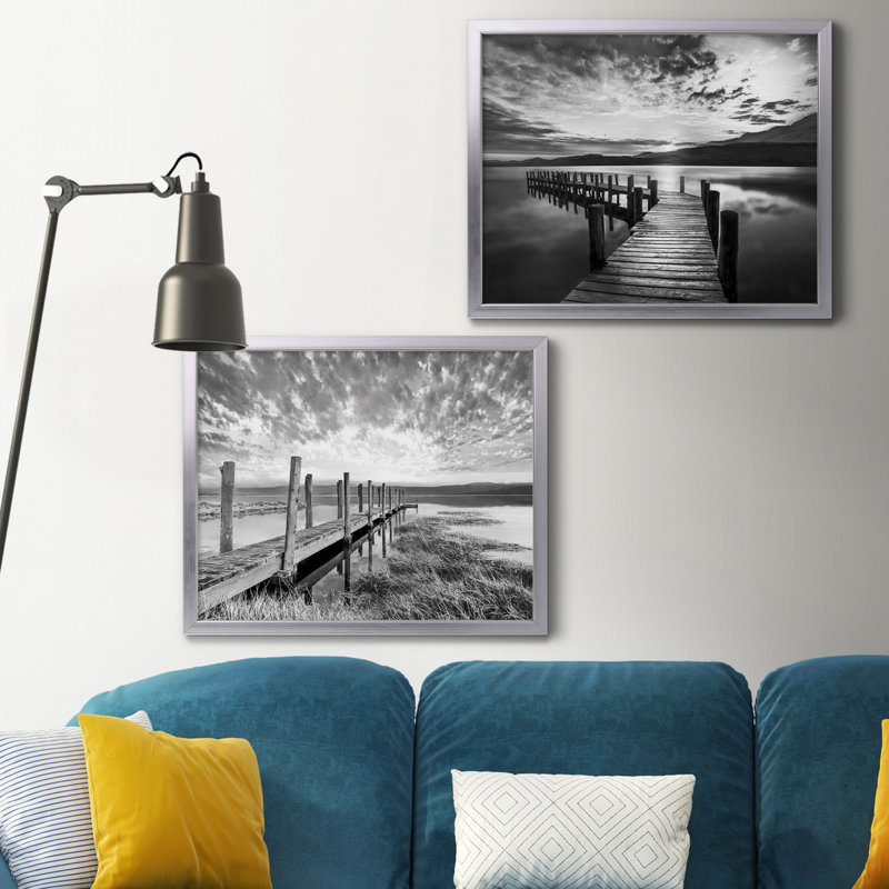Reproduction de photo sur toile, Toile avec cadre argenté, Pas de tapis