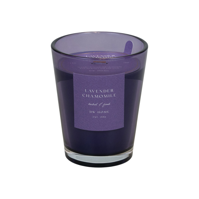 Lavande grande camomille double mèche 20 oz, Mauve, Pot de 20 oz
