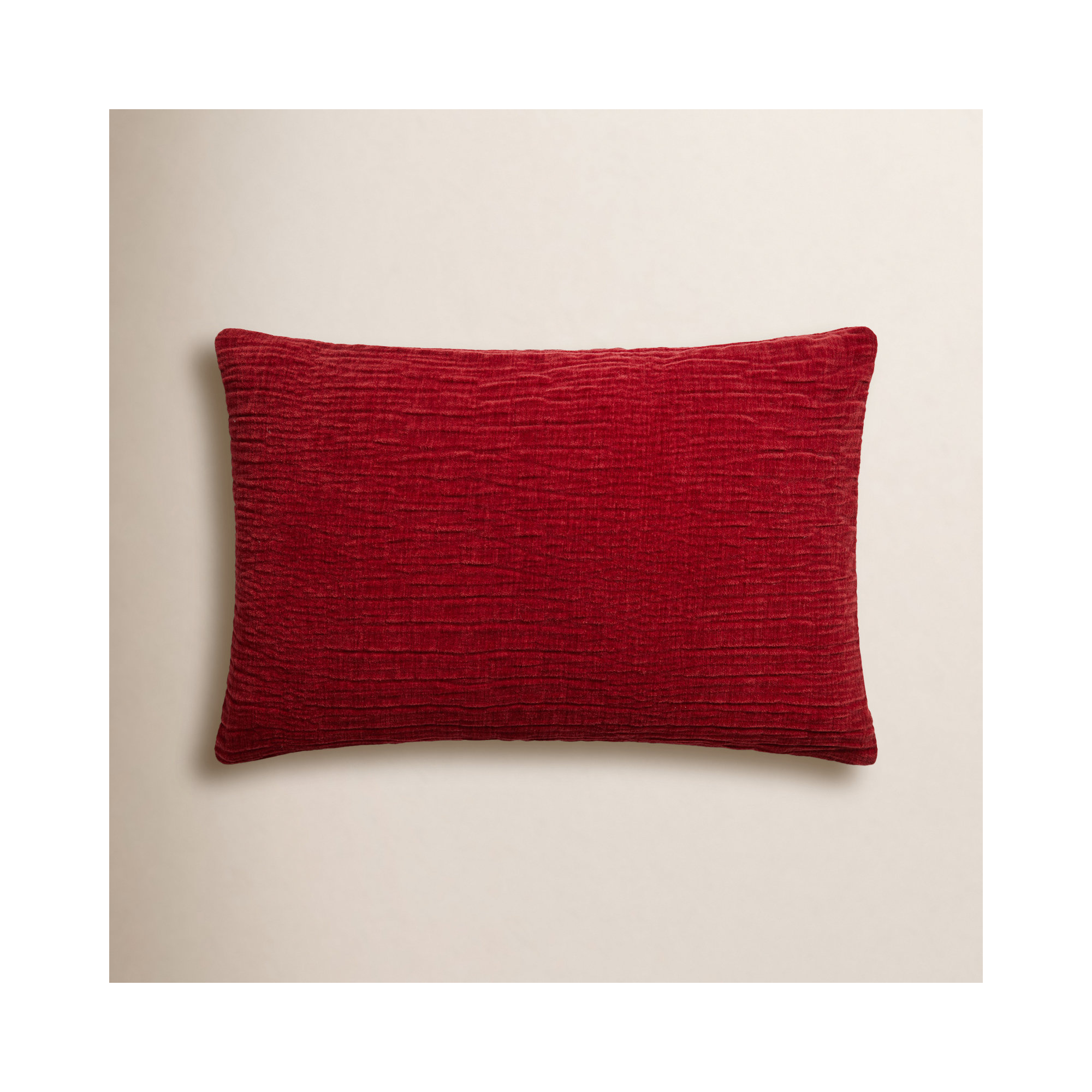 Edan Throw Pillow, Pillow Cover Only - No Insert, Red, 13" x 21"